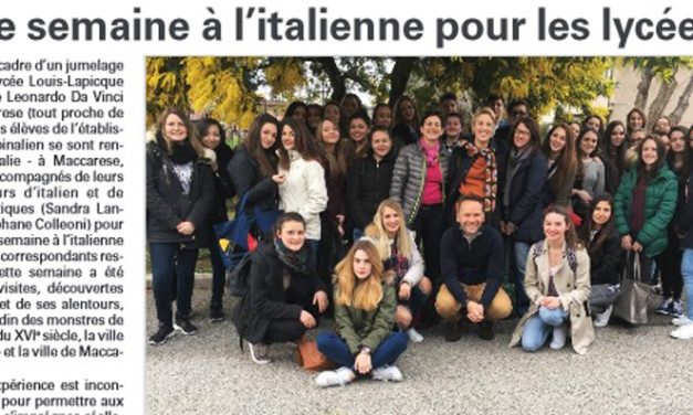 Gemellaggio con Epinal, una settimana “à l’italienne”